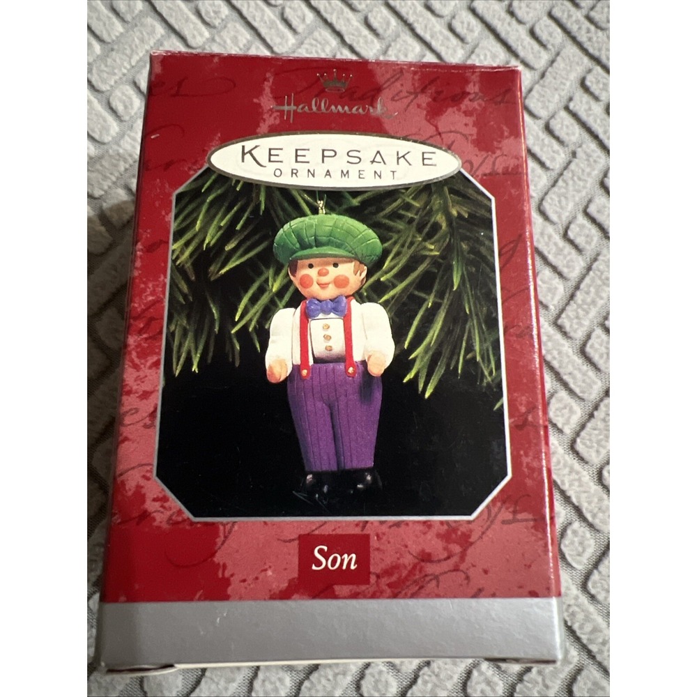 Hallmark Keepsake Handcrafted Christmas Ornament — Son DATED 1998 — New in Box